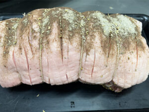 Porchetta pork scotch roast